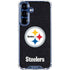 NFL Pittsburgh Steelers Distressed Galaxy S25 Plus Clear Case