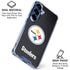 NFL Pittsburgh Steelers Distressed Galaxy S25 Plus Clear Case