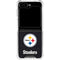 NFL Pittsburgh Steelers Distressed Galaxy Z Flip6 Clear Case