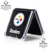 NFL Pittsburgh Steelers Distressed Galaxy Z Flip6 Clear Case