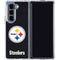 NFL Pittsburgh Steelers Distressed Galaxy Z Fold5 5G Clear Case