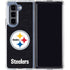 NFL Pittsburgh Steelers Distressed Galaxy Z Fold5 5G Clear Case