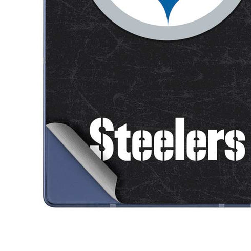 NFL Pittsburgh Steelers Distressed Galaxy Z Fold6 Skin