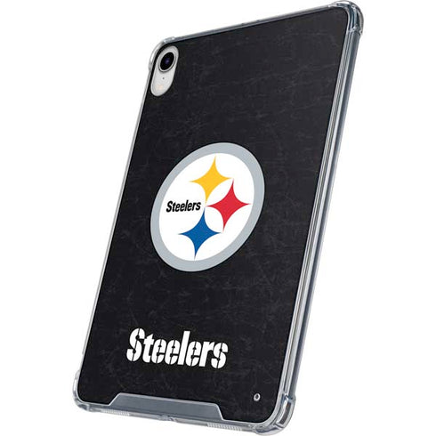 NFL Pittsburgh Steelers Distressed iPad 11th Gen (2025) Clear Case