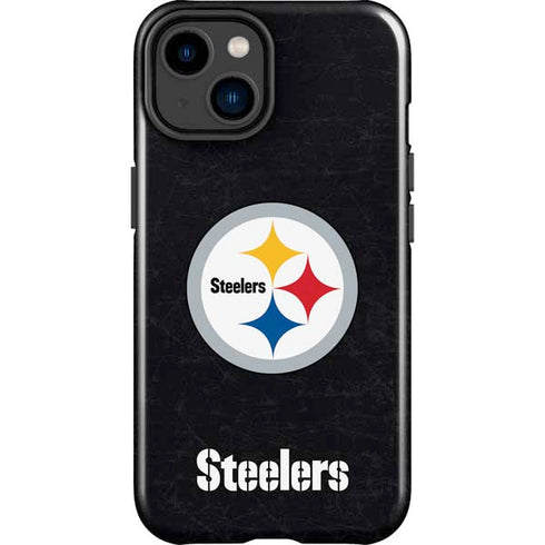 NFL Pittsburgh Steelers Distressed iPhone 15 Impact Case