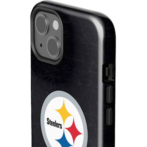 NFL Pittsburgh Steelers Distressed iPhone 15 Impact Case