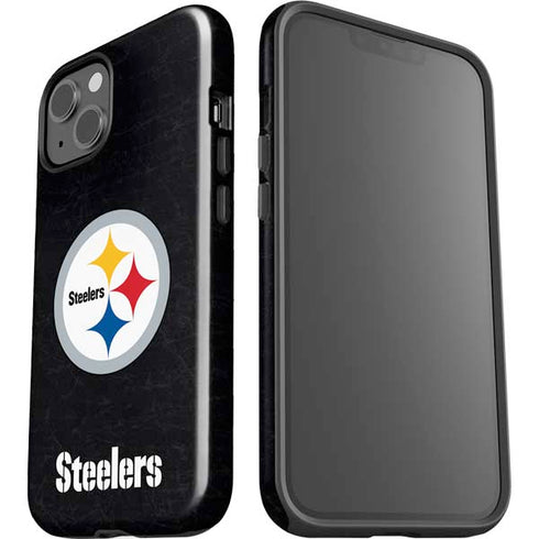 NFL Pittsburgh Steelers Distressed iPhone 15 Impact Case
