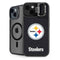 NFL Pittsburgh Steelers Distressed iPhone 15 Kickstand Case