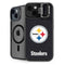 NFL Pittsburgh Steelers Distressed iPhone 15 Plus Kickstand Case