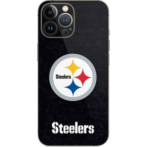 NFL Pittsburgh Steelers Distressed iPhone 15 Pro Max Skin