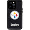 NFL Pittsburgh Steelers Distressed iPhone 15 Pro Waterproof Case