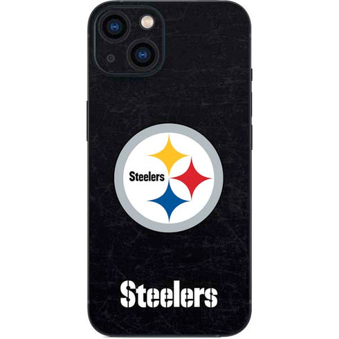 NFL Pittsburgh Steelers Distressed iPhone 15 Skin