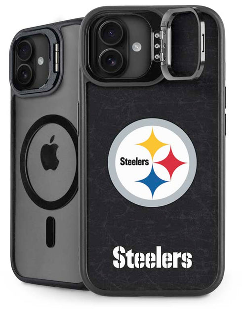 NFL Pittsburgh Steelers Distressed iPhone 16 Kickstand Case