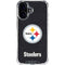 NFL Pittsburgh Steelers Distressed iPhone 16 Plus Clear Case