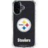 NFL Pittsburgh Steelers Distressed iPhone 16 Plus Clear Case
