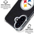 NFL Pittsburgh Steelers Distressed iPhone 16 Plus Clear Case