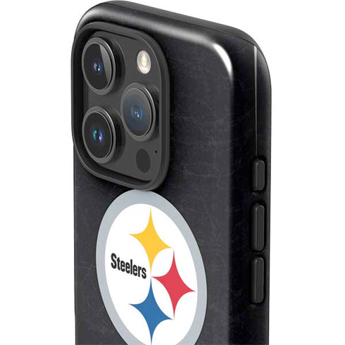 NFL Pittsburgh Steelers Distressed iPhone 16 Pro Impact Case