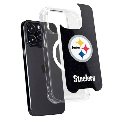 NFL Pittsburgh Steelers Distressed iPhone 16 Pro MagSafe Case