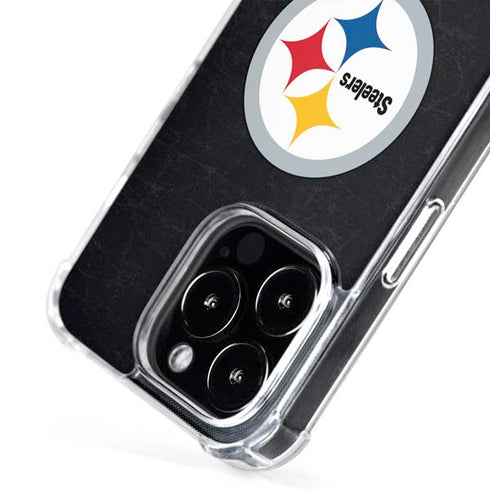 NFL Pittsburgh Steelers Distressed iPhone 16 Pro MagSafe Case
