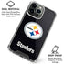 NFL Pittsburgh Steelers Distressed iPhone 16 Pro Max Clear Case