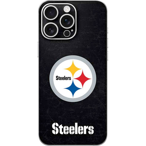 NFL Pittsburgh Steelers Distressed iPhone 16 Pro Max Skin