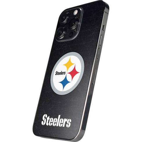 NFL Pittsburgh Steelers Distressed iPhone 16 Pro Skin