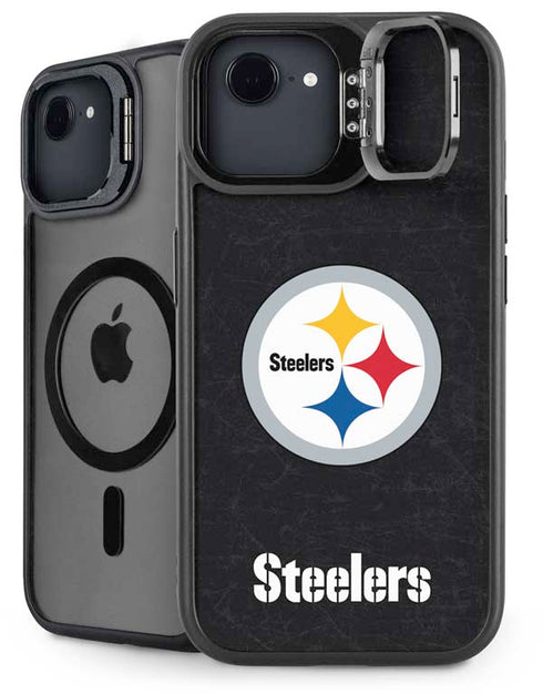 NFL Pittsburgh Steelers Distressed iPhone 16e Kickstand Case