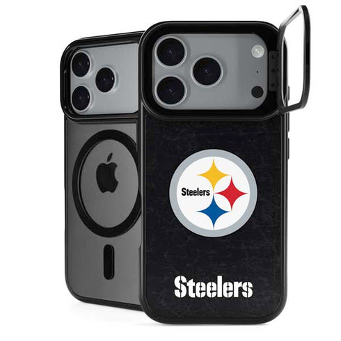NFL Pittsburgh Steelers Distressed iPhone 18 Pro Kickstand Case