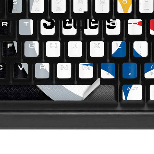 NFL Pittsburgh Steelers Distressed K95 RGB PLATINUM Mechanical Gaming Keyboard Skin