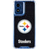 NFL Pittsburgh Steelers Distressed Moto G 5G (2024) Clear Case