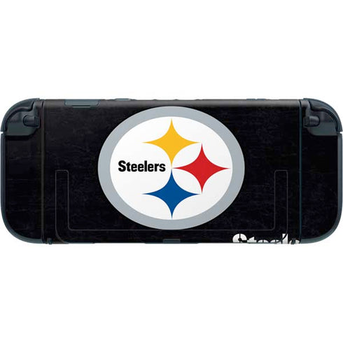 NFL Pittsburgh Steelers Distressed Nintendo Switch 2 (2025) with Joy-Con Skin