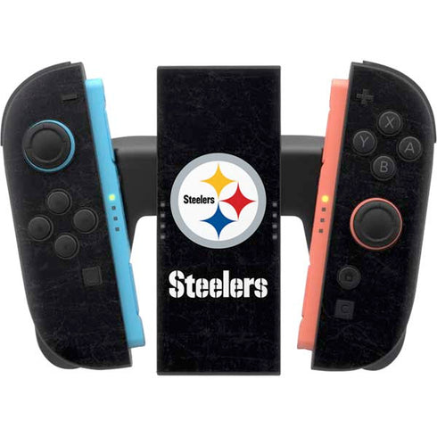 NFL Pittsburgh Steelers Distressed Nintendo Switch 2 (2025) Joy-Con Controller Skin