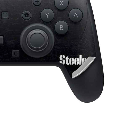 NFL Pittsburgh Steelers Distressed Nintendo Switch 2 (2025) Pro Controller Skin
