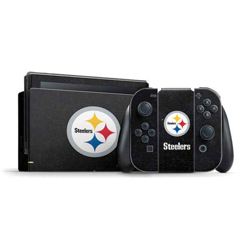 NFL Pittsburgh Steelers Distressed Nintendo Skins