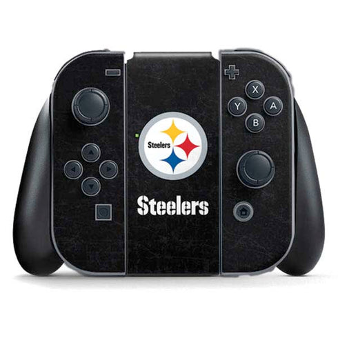 NFL Pittsburgh Steelers Distressed Nintendo Skins
