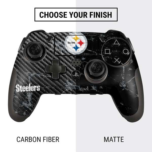 NFL Pittsburgh Steelers Distressed PlayStation Scuf Vantage 2 Controller Skin