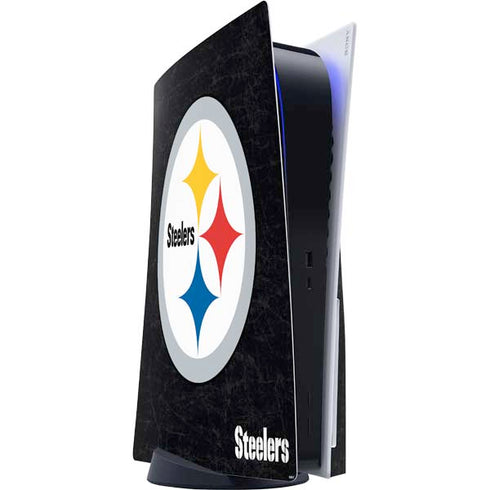 NFL Pittsburgh Steelers Distressed PlayStation PS5 Skins
