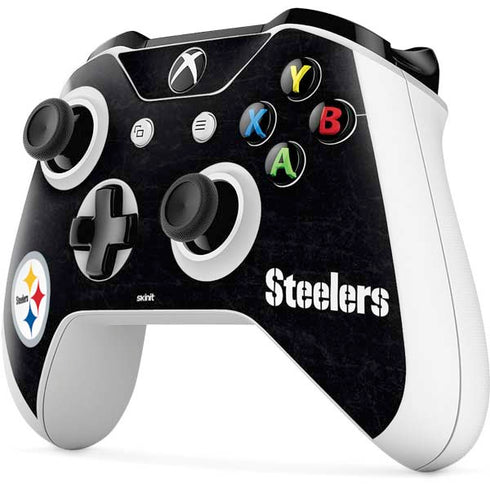 NFL Pittsburgh Steelers Distressed Xbox One S All-Digital Edition Bundle Skin