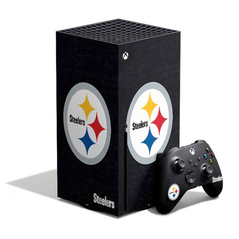 NFL Pittsburgh Steelers Distressed Xbox Series X Bundle Skin