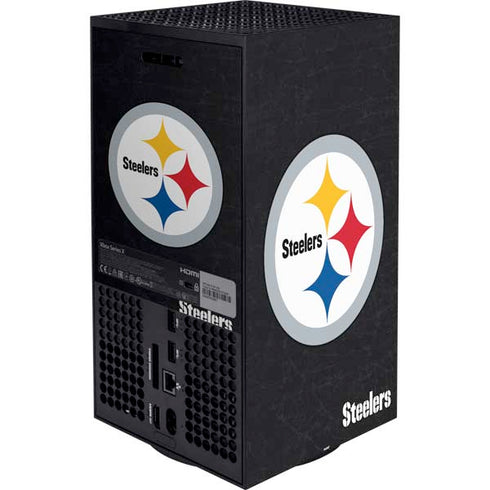 NFL Pittsburgh Steelers Distressed XBox Series X Digital Edition Bundle Skin