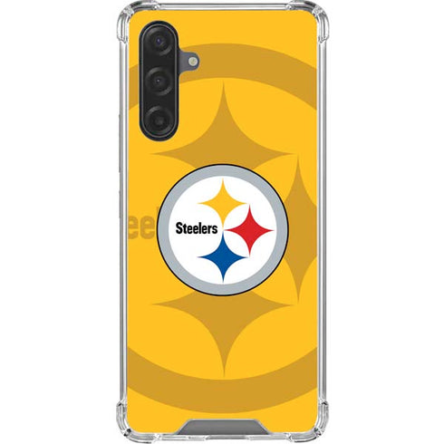 NFL Pittsburgh Steelers Double Vision Galaxy A17 Clear Case