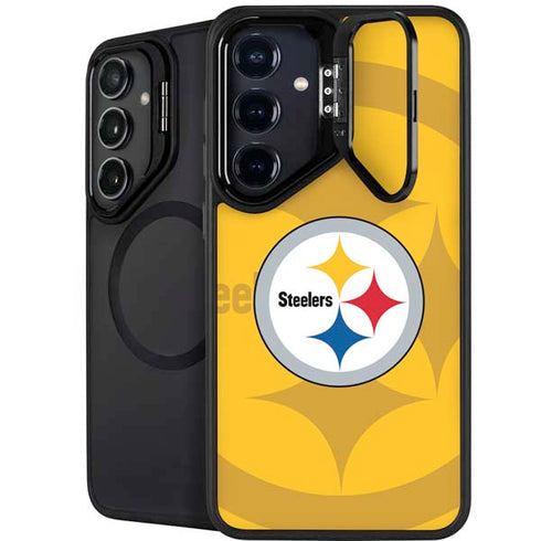 NFL Pittsburgh Steelers Double Vision Galaxy S24 FE Kickstand Case