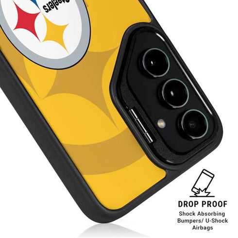 NFL Pittsburgh Steelers Double Vision Galaxy S24 FE Kickstand Case