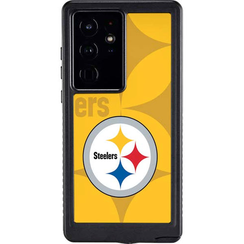 NFL Pittsburgh Steelers Double Vision Galaxy S24 Ultra Waterproof Case