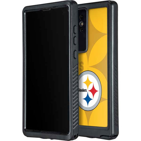 NFL Pittsburgh Steelers Double Vision Galaxy S24 Ultra Waterproof Case