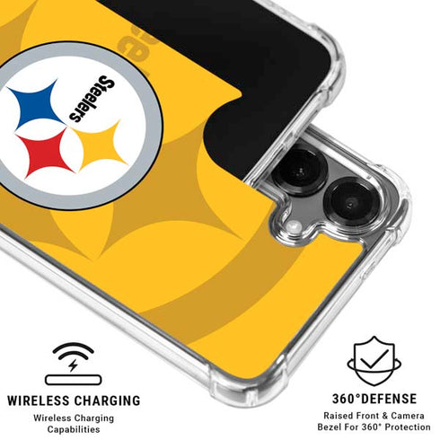 NFL Pittsburgh Steelers Double Vision Galaxy S26 Plus Clear Case