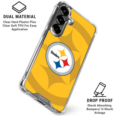 NFL Pittsburgh Steelers Double Vision Galaxy S26 Plus Clear Case