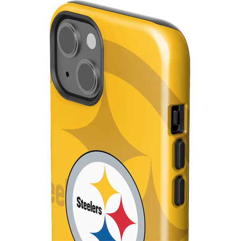 NFL Pittsburgh Steelers Double Vision iPhone 15 Impact Case