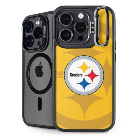 NFL Pittsburgh Steelers Double Vision iPhone 15 Pro Max Kickstand Case