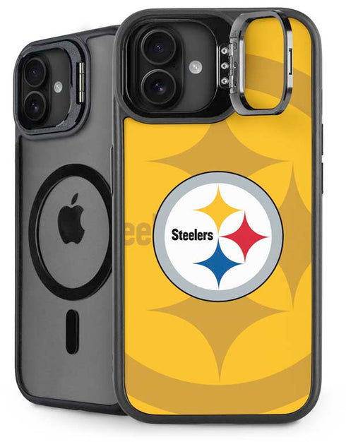 NFL Pittsburgh Steelers Double Vision iPhone 16 Plus Kickstand Case